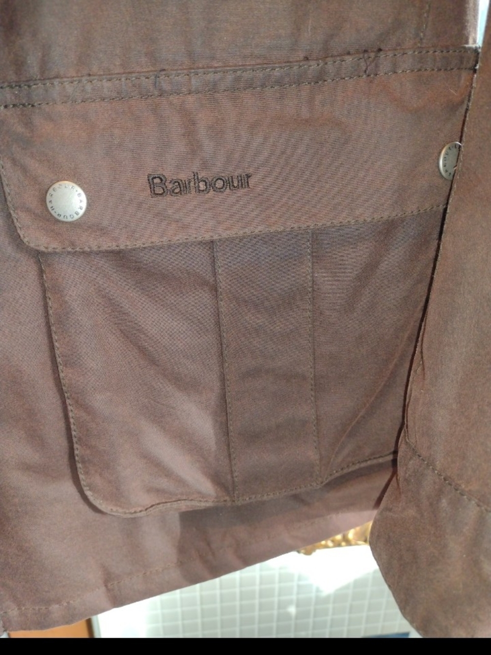 Barbour Men's Brown Waxed Cotton Field Jacket - Picture 5 of 12